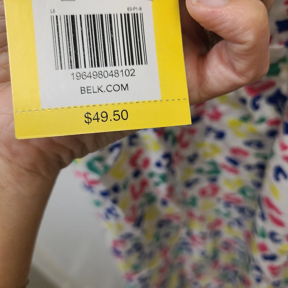 NEW Cabana Crown & Ivy Sz Medium dress multicolored leopard print Lisa FrankNew - Picture 11 of 11